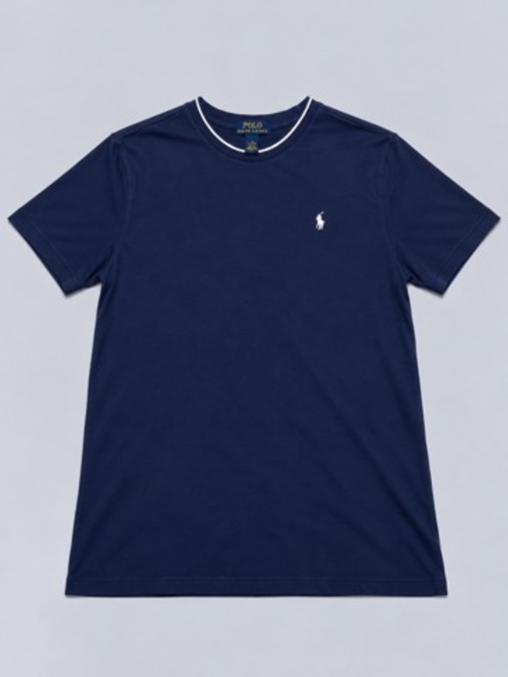 Polo by Ralph Lauren Youth Navy Short Sleeve Crew Tee with White Pony